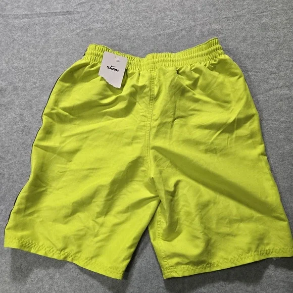 NIKE Shorts Volley Swim Trunks Mens Mesh-Lined Size Small Green Elastic Waist
